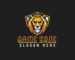 Wild Lion Shield Logo