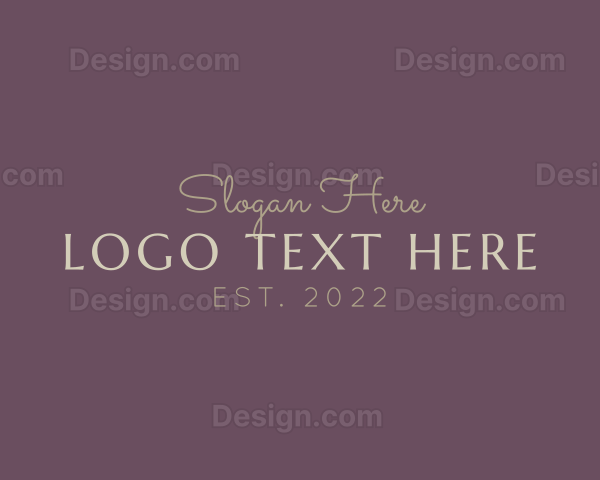 Luxury Elegant Fashion Logo