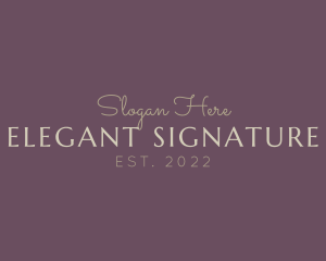 Luxury Elegant Fashion logo design