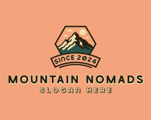 Adventure Hiking Mountain logo design