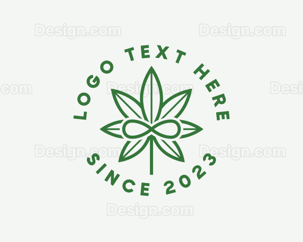 Infinity Marijuana Leaf Logo