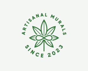 Infinity Marijuana Leaf logo design