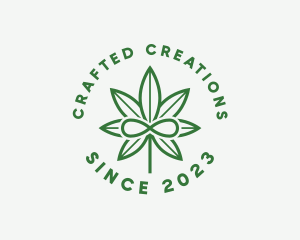 Infinity Marijuana Leaf logo design