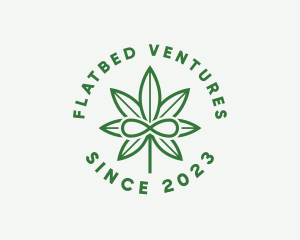 Infinity Marijuana Leaf logo design