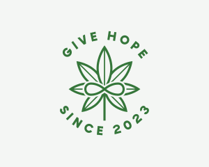 Infinity Marijuana Leaf logo design