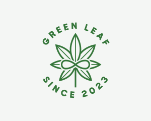 Infinity Marijuana Leaf logo