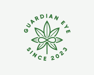 Infinity Marijuana Leaf logo design