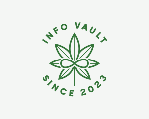 Infinity Marijuana Leaf logo design