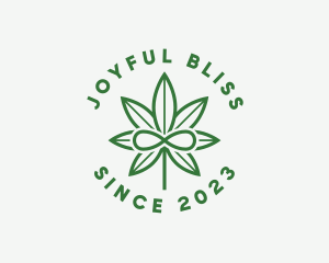 Infinity Marijuana Leaf logo design