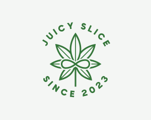 Infinity Marijuana Leaf logo design