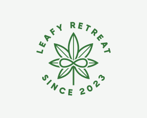 Infinity Marijuana Leaf logo design