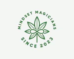 Infinity Marijuana Leaf logo design