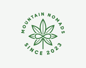 Infinity Marijuana Leaf logo design