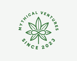 Infinity Marijuana Leaf logo design