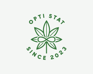 Infinity Marijuana Leaf logo design