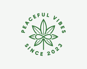 Infinity Marijuana Leaf logo design