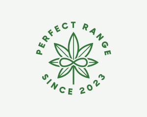 Infinity Marijuana Leaf logo design