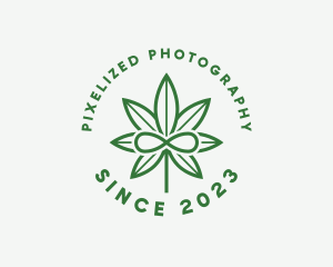 Infinity Marijuana Leaf logo design