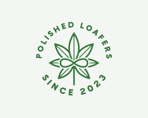 Infinity Marijuana Leaf logo design