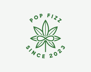 Infinity Marijuana Leaf logo design