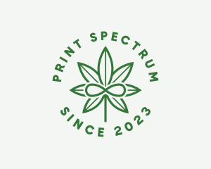 Infinity Marijuana Leaf logo design