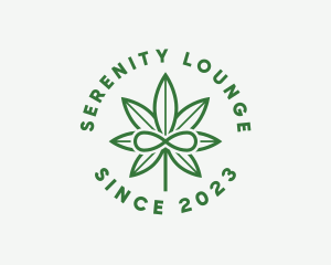 Infinity Marijuana Leaf logo design