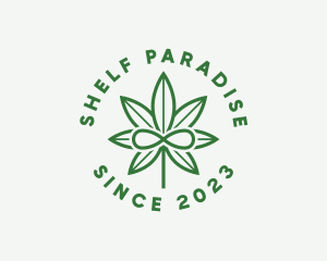 Infinity Marijuana Leaf logo design