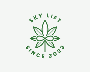 Infinity Marijuana Leaf logo design