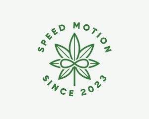 Infinity Marijuana Leaf logo design