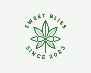 Infinity Marijuana Leaf logo design