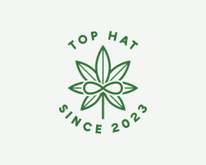 Infinity Marijuana Leaf logo design