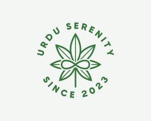 Infinity Marijuana Leaf logo design