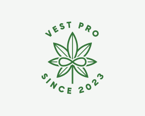 Infinity Marijuana Leaf logo design