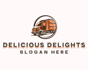 Automobile Cargo Truck Logo