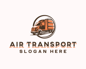 Automobile Cargo Truck logo design