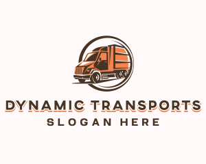 Automobile Cargo Truck logo design