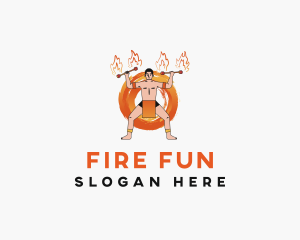 Fire Dancer Performer logo