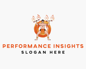 Fire Dancer Performer logo