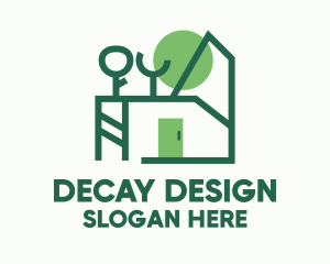 House Garden Design  logo design