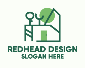 House Garden Design  logo design