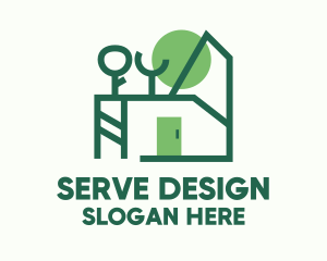 House Garden Design  logo design