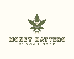 Weed Marijuana Gentleman  Logo