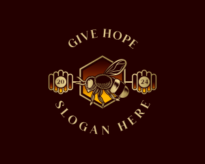 Honey Bee Hive Logo