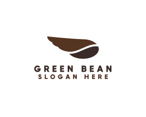 Coffee Bean Wing logo design