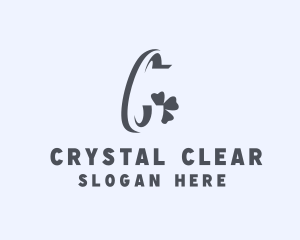 Clover Leaf Letter C logo design