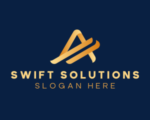 Swift Business Agency Letter A logo