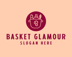 Makeup Beauty Box Basket logo design