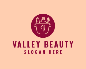 Makeup Beauty Box Basket logo design