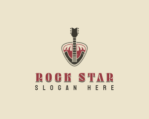 Guitar Rock Band  logo design