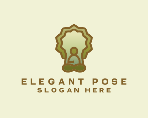 Yoga Meditation Tree logo design